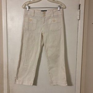 Sanctuary Anthropologie White Cropped Pants 27x21